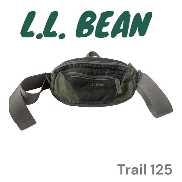 L.L. bean Handbags - L.L. BEAN TRAIL 125 WAIST FANNY PACK UNISEX HIKING CAMPING GREEN